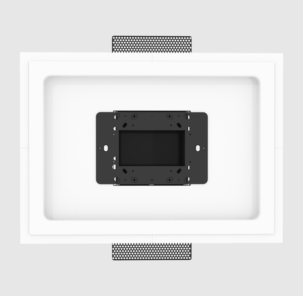 Close‑up of SLD‑TPS‑500 mounting platform for Crestron 60 Series device — precise installation and finish.