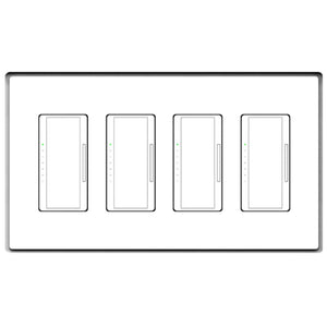 SLD-4G-062 Four Gang Designer Style | Flush In-Wall Mount