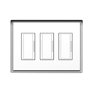 Three-gang designer style flush in-wall mount panel