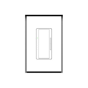 Architectural 1-gang flush in-wall mounting platform with sharp corners