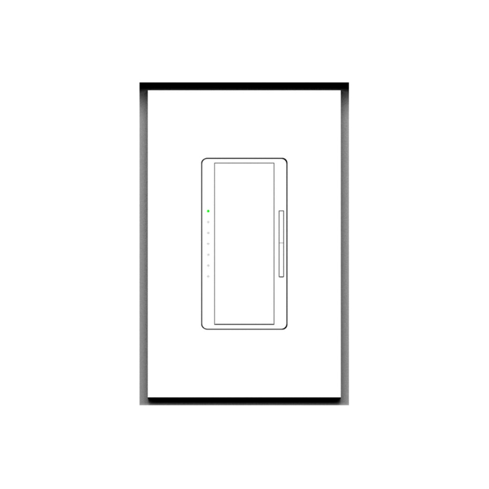 Architectural 1-gang flush in-wall mounting platform with sharp corners