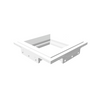Architectural Bevel Style Two Gang In-Wall Plaster Mounting Platform  The SLAB-2GR-062 is an innovative two-gang architectural bevel-style in-wall mounting platform designed to accommodate front-mounted Carlon old work plastic boxes or Carlon low-voltage mud rings (box/ring not included). This model offers improved compatibility with non-metallic back boxes and is especially recommended for applications using devices with non-metallic Romex wiring.