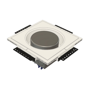 Custom round smoke and sensor flush in-wall mounting platform