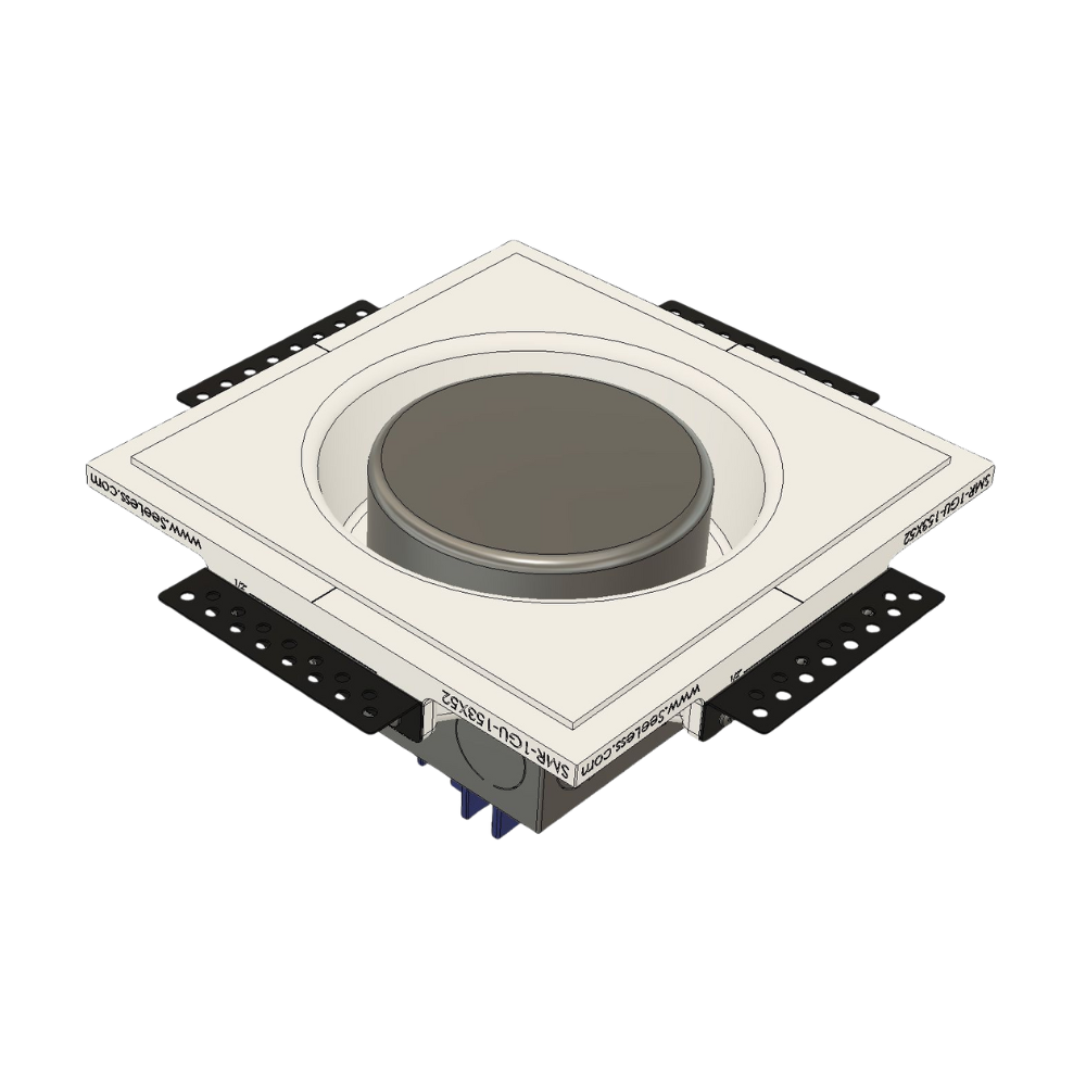 Custom round smoke and sensor flush in-wall mounting platform