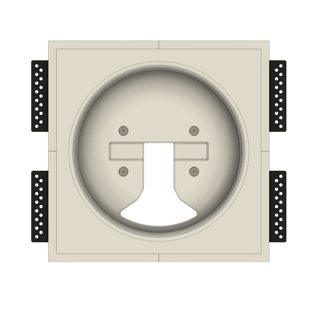 Heavy-duty magnetic round platform for flush mounting Araknis 820 wireless devices
