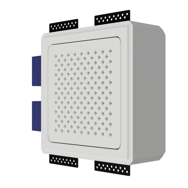 Minimalist gypsum access point mount with small base – perfect for low-profile installations