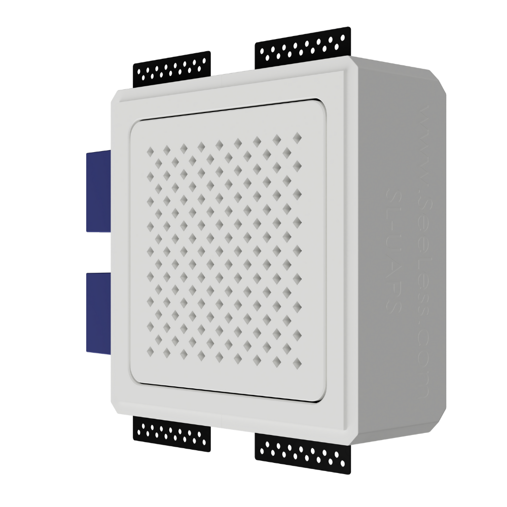 Minimalist gypsum access point mount with small base – perfect for low-profile installations