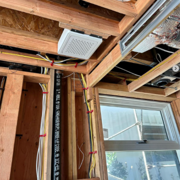 Easy installation of SL-UAPS Universal Access Point flush in-wall mount with small base