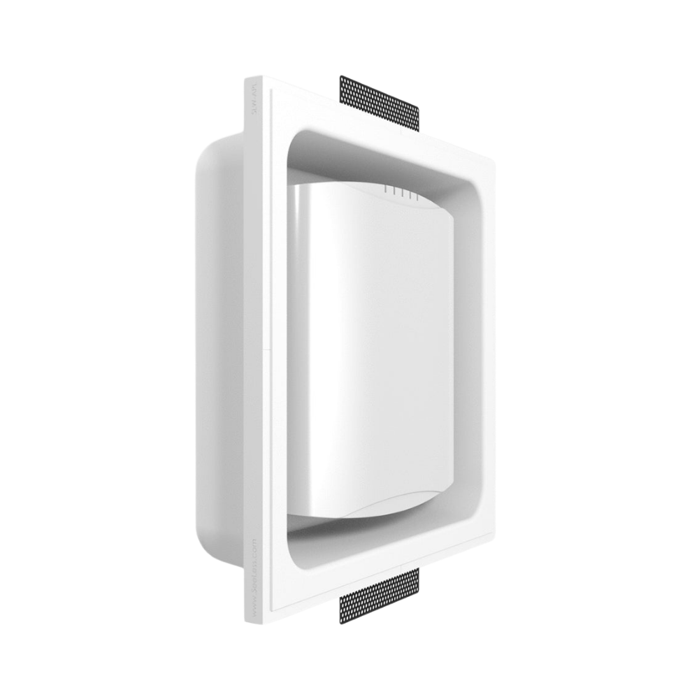 Side Angle of SLW-APL Gypsum Mount for Apple TV Remote – Seamless Wall Integration