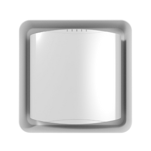 Installed SLW-APL Platform Showing Flush Fit for Apple TV Remote – White Wall Finish