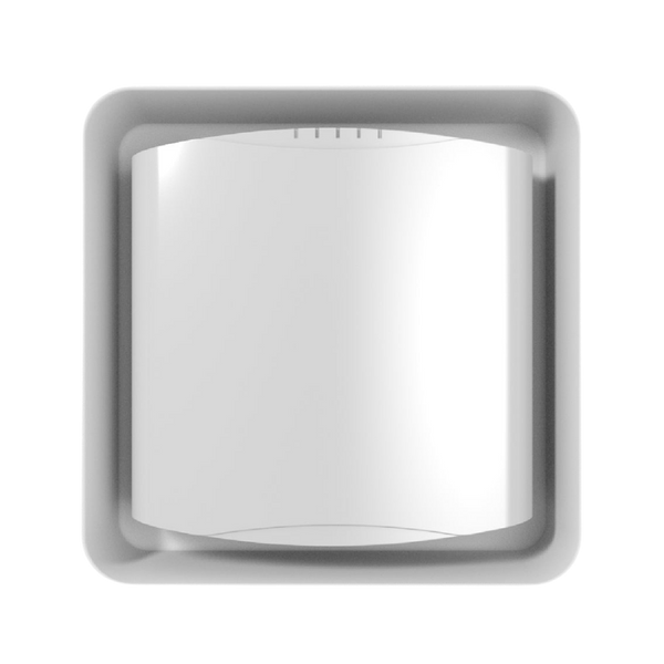 Installed SLW-APL Platform Showing Flush Fit for Apple TV Remote – White Wall Finish