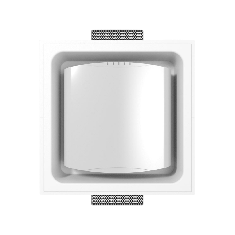 Small wireless access point flush in-wall mount front view