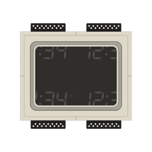 Seamless iPad flush mount, model SL-IPCPL-375 – embedded wall solution