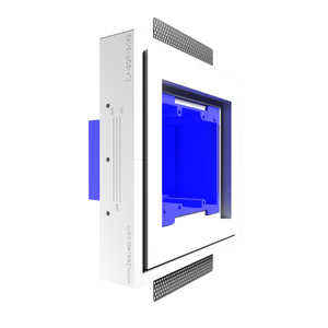 Front-facing installation simplifies centering of Crestron Horizon devices