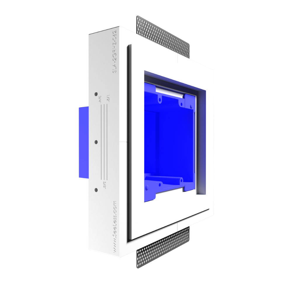 Front-facing installation simplifies centering of Crestron Horizon devices