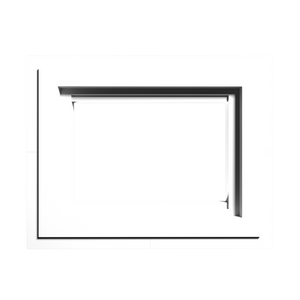 Creston Horizon two-gang flush in-wall mounting frame