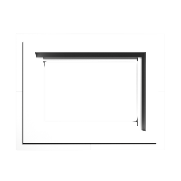 Creston Horizon two-gang flush in-wall mounting frame