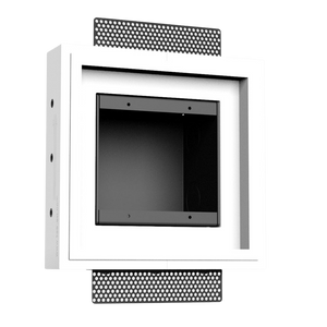 Flush two-gang mount designed for a clean and minimalist aesthetic