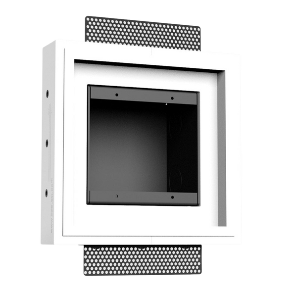 Flush two-gang mount designed for a clean and minimalist aesthetic