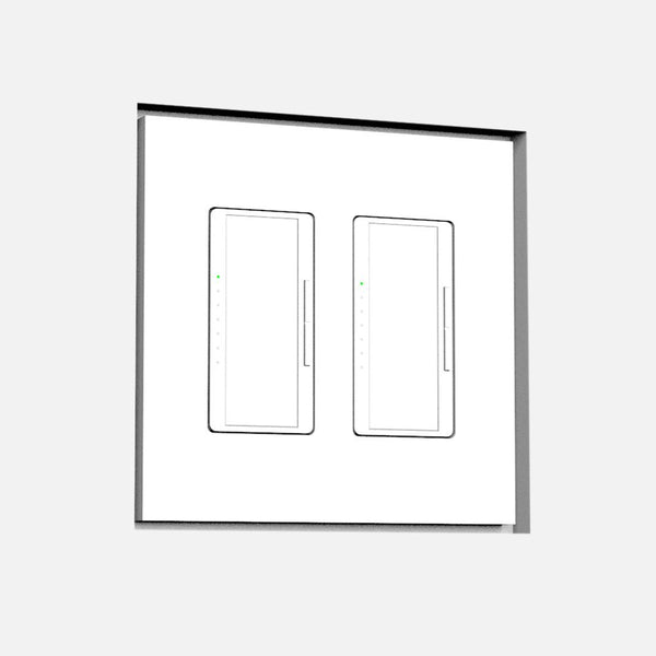 In-wall plaster mounting platform with 1/8" reveal for modern installations