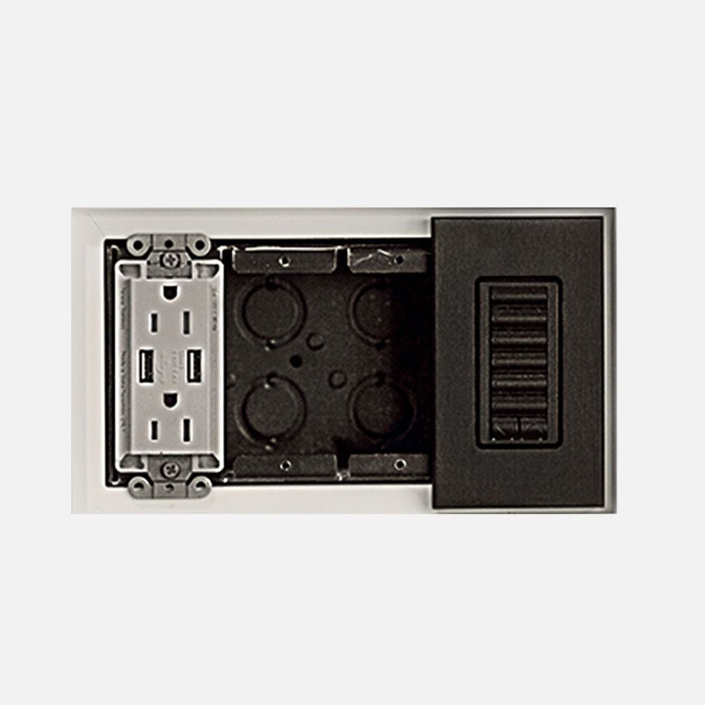 Flush recessed mount compatible with light switches, outlets, and dimmers