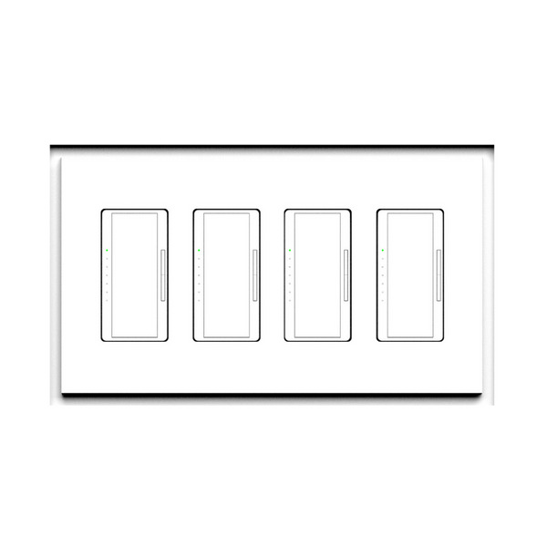 Four-gang architectural flush in-wall mounting platform image