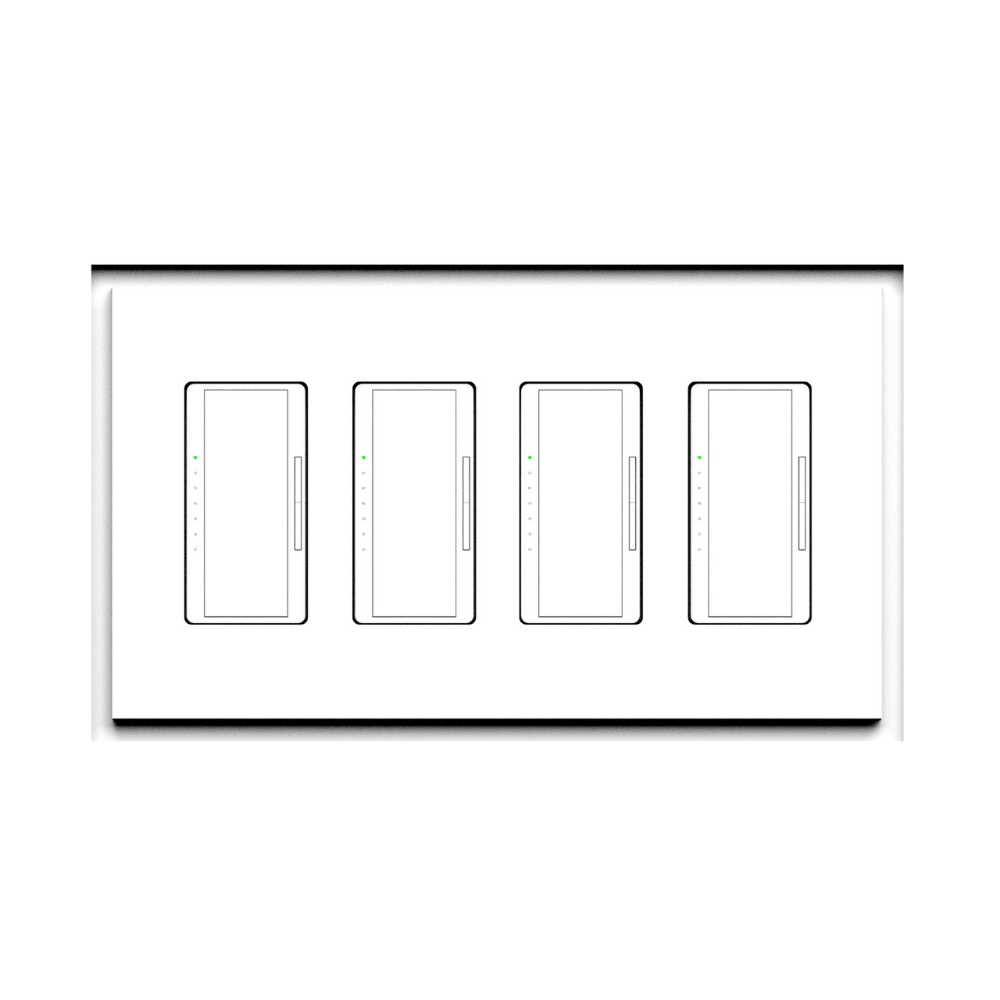 Four-gang architectural flush in-wall mounting platform image