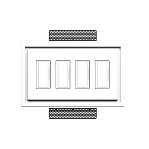 Architectural style platform with square corners and seamless wall integration