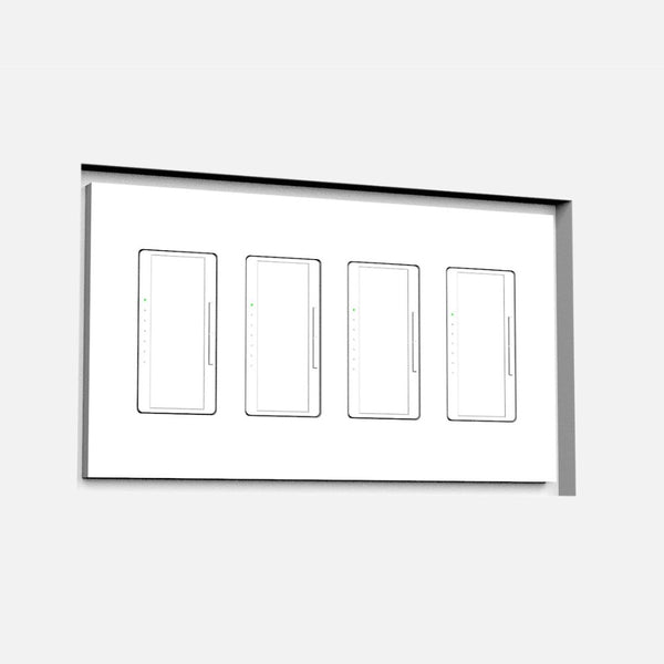 Seamless recessed platform for improved wall geometry in contemporary interiors