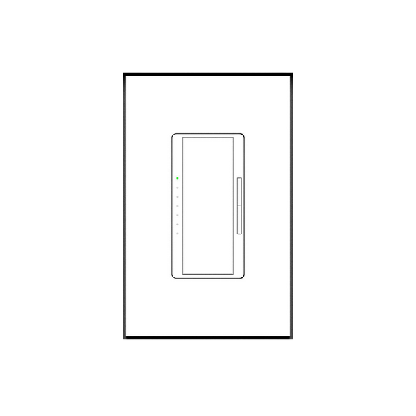 Single-gang mount platform compatible with Lutron New Architectural Style devices