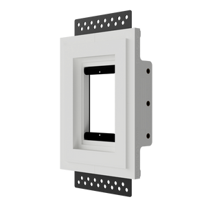 Flush mount with 1-gang adapter ring – designed for Carlon and 4S back boxes