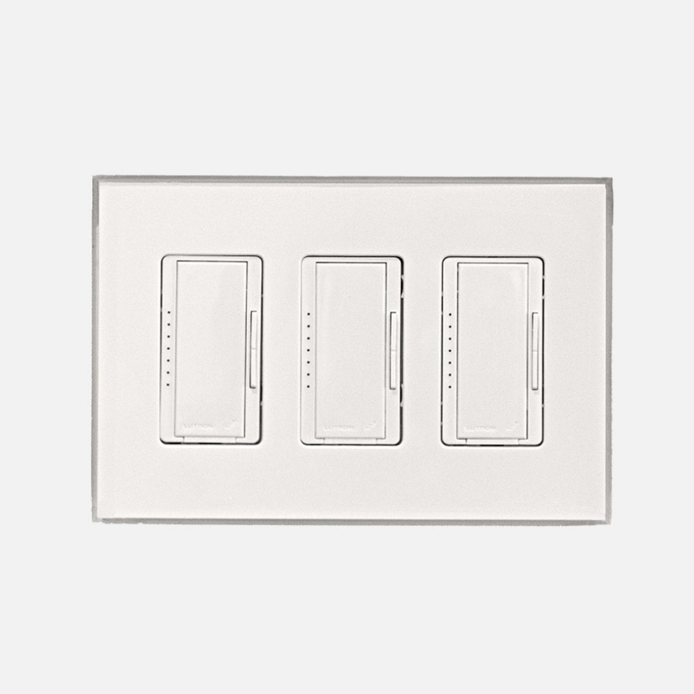 Smooth finish flush mount with sharp corners and paintable plaster surface