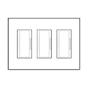 SLA-3G-062 Three Gang Architectural Style Flush Mount Platform – Front View
