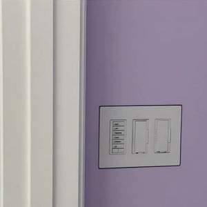 Recessed plaster mounting platform with square corners and 1/16" reveal