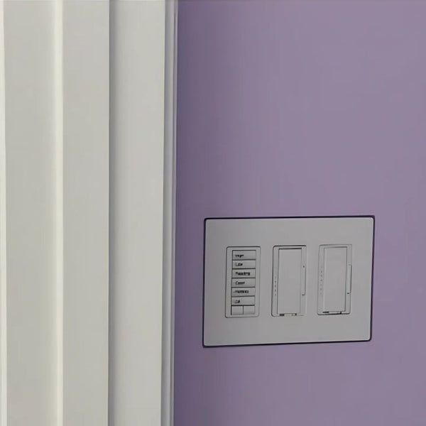 Recessed plaster mounting platform with square corners and 1/16" reveal