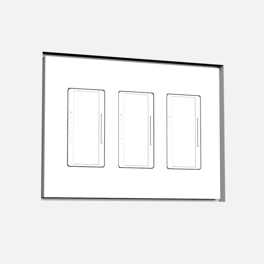 Paintable flush platform with level five finish for a modern interior wall design