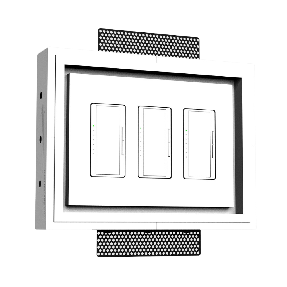 SLA-3G-250 Three Gang Architectural Style | Flush In-Wall Mount
