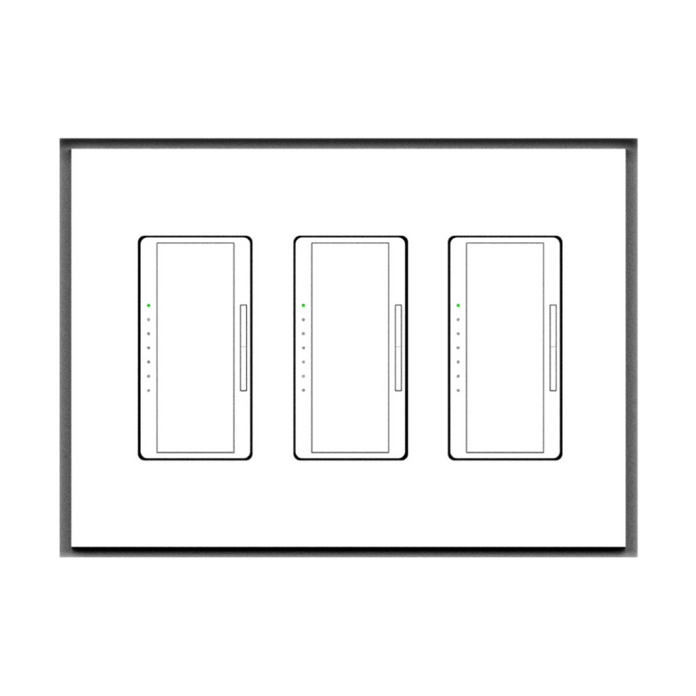 Three-gang architectural in-wall mount SLA-3GR-062 by SeeLess