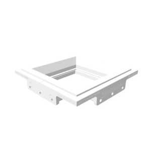 SLAB-2GR-062 Two Gang Architectural Bevel Style Mount - Carlon (box/ring) not included