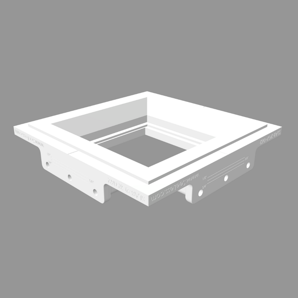 SLAB-2GR-062 Two Gang Architectural Bevel Style Mount - Carlon (box/ring) not included