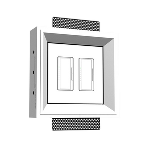 SLAB-2GR-062 Two Gang Architectural Bevel Style Mount - Carlon (box/ring) not included