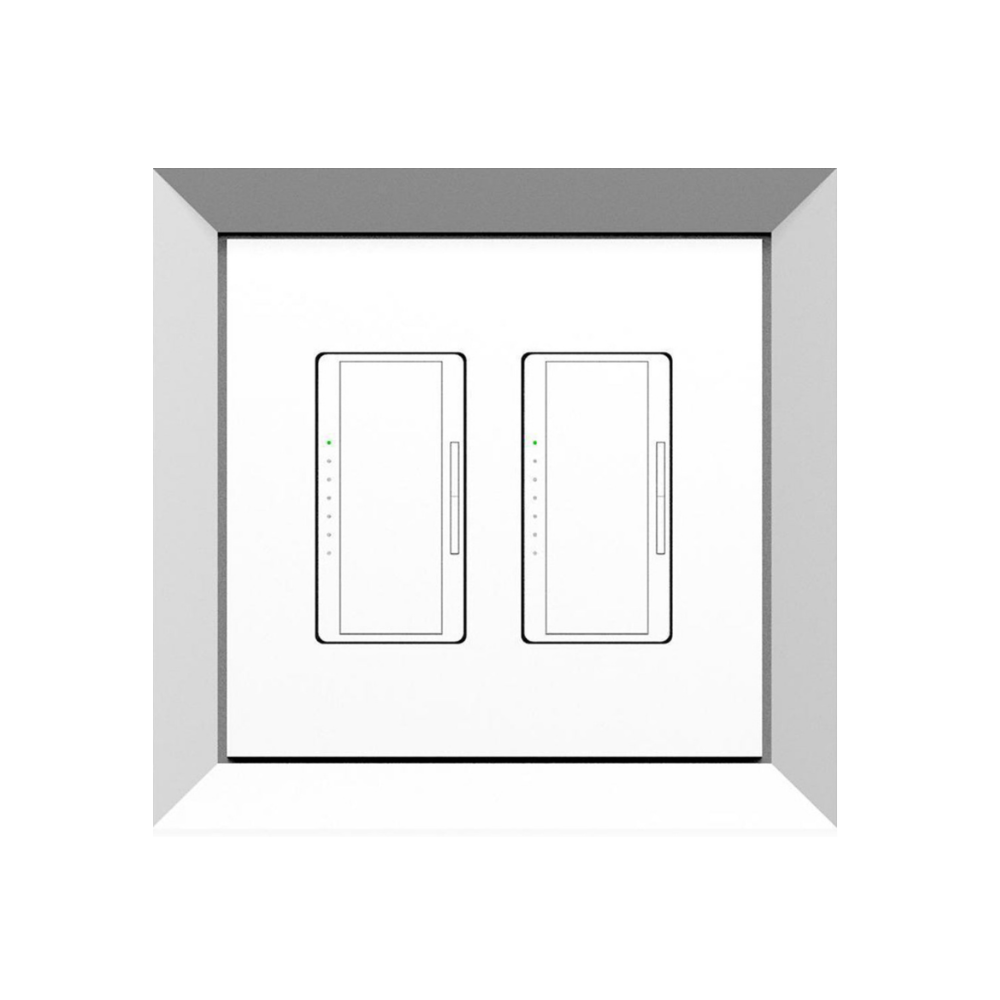 SLAB-2GR-062 Two Gang Architectural Bevel Style Mount - Carlon (box/ring) not included