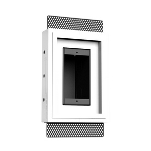 Architectural-style recessed solution for outlets, switches, and dimmers