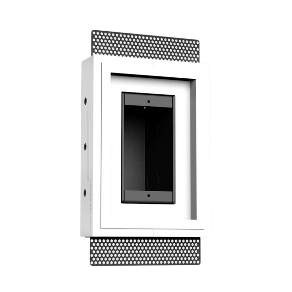 Architectural-style recessed solution for outlets, switches, and dimmers