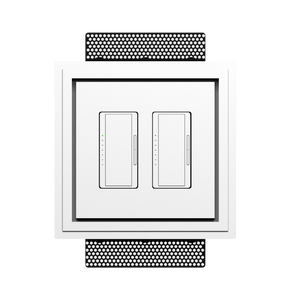 Two-gang architectural mount designed for standard and low-voltage installations