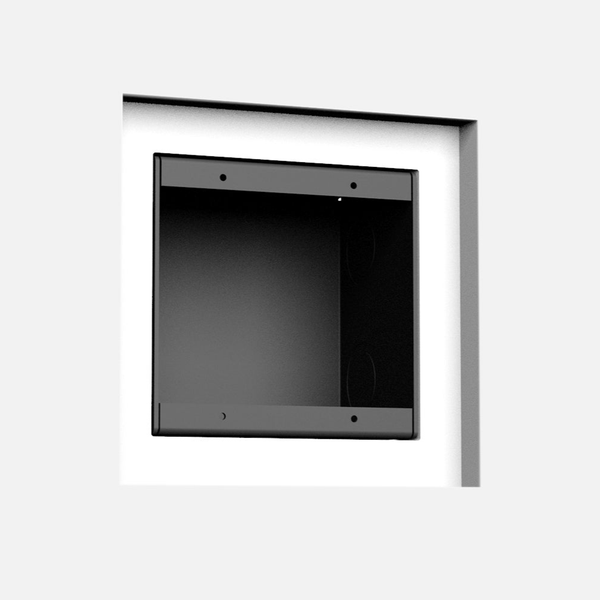 Universal adapter ring and bracket-adjustable mount for 3/4", 5/8", and 1/2" drywall