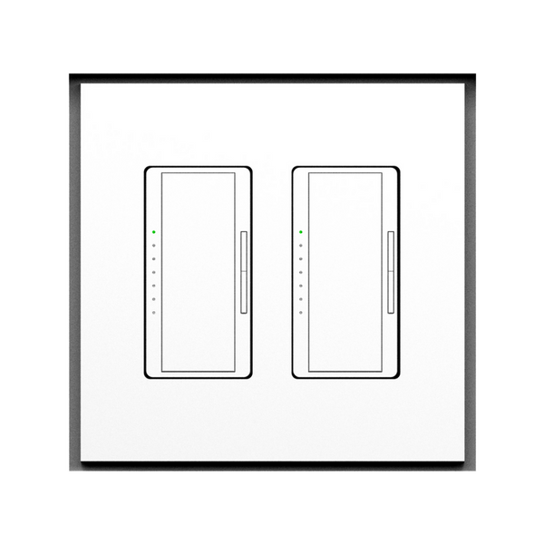 SLA-2G-062 Two-Gang Architectural Style Flush Mount Platform with Sharp Corners