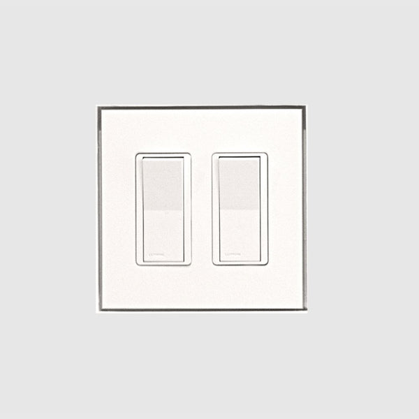 Trimless two-gang mount with 1/16” reveal for Lutron New Architectural devices