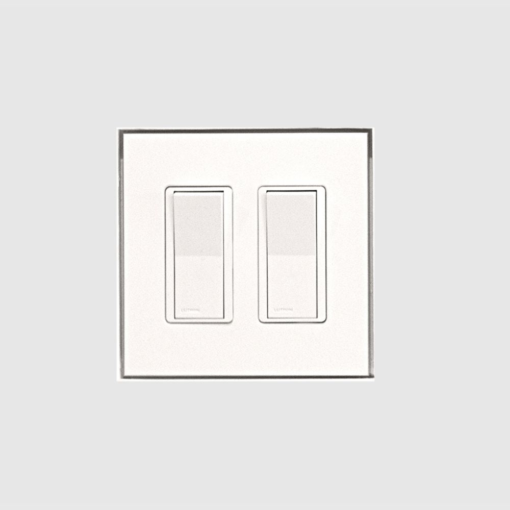 Trimless two-gang mount with 1/16” reveal for Lutron New Architectural devices