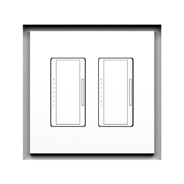 SLA-2G-250 Two Gang Architectural Style Mount – Front View with 1/4" Reveal